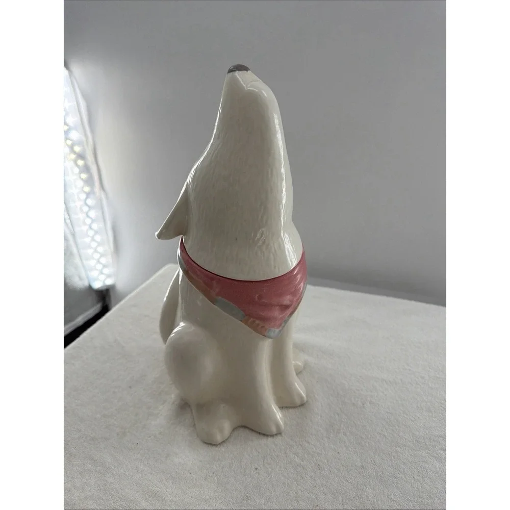 Vintage Southwest Treasure Craft Howling Coyote Prairie Dog Wolf Cookie Jar